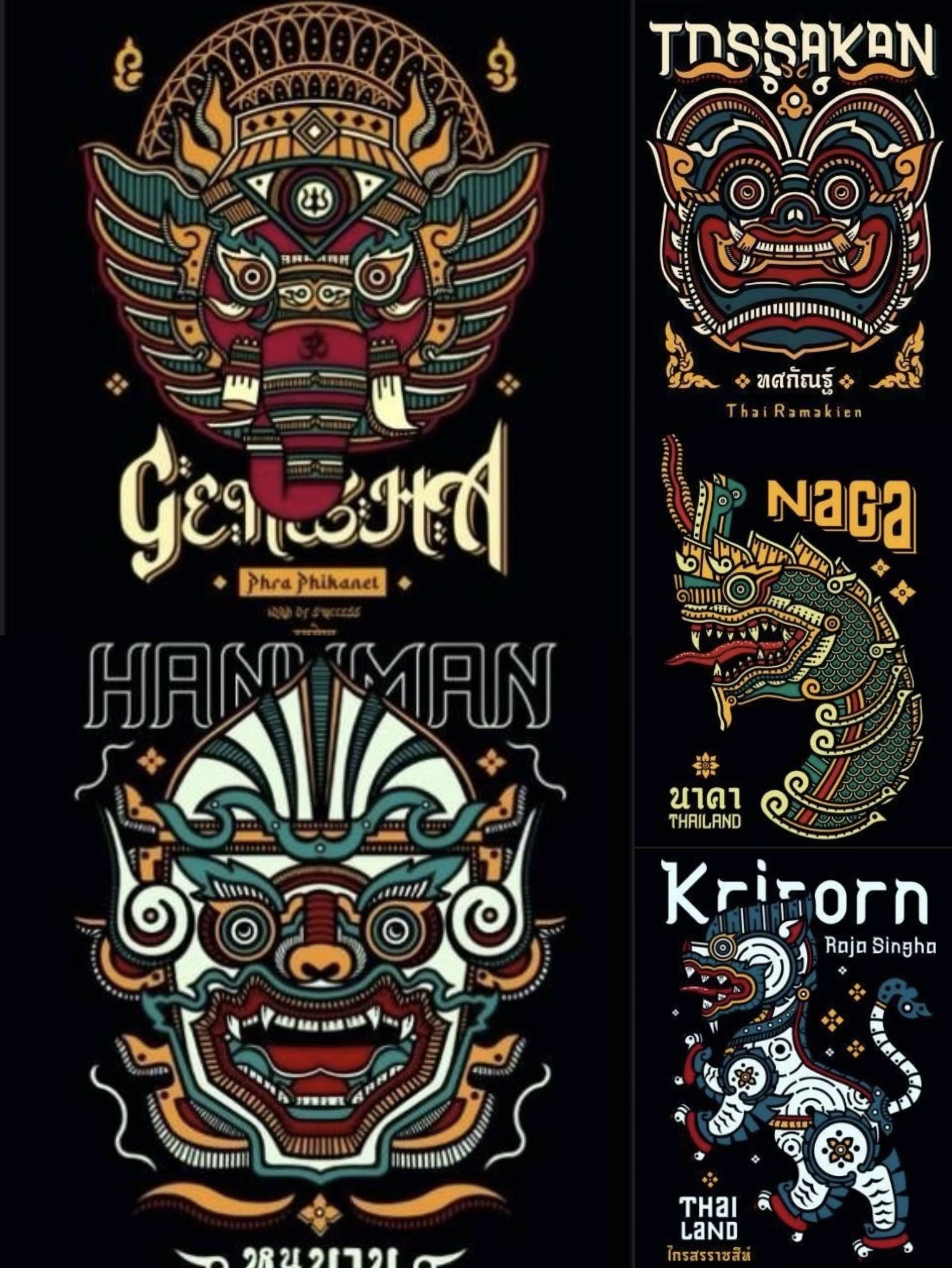 泰國 天神 T-Shirts（T6 T533）