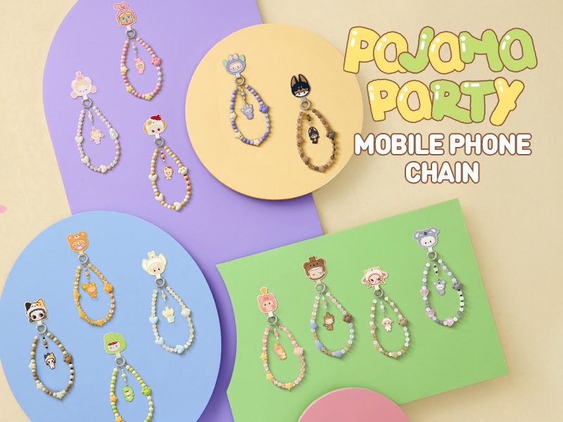 POPMART 睡衣派對電話繩盲盒 (H5 PO539)