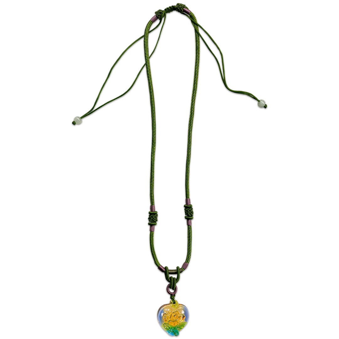 居家開運玫瑰琉璃項鍊｜心中只有妳 浪漫手工珠寶推薦