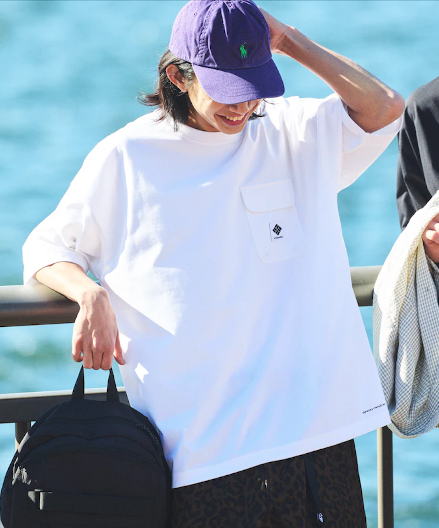 |日本限定🇯🇵 |Columbia  口袋織標 Logo 短Tee 人氣別注款