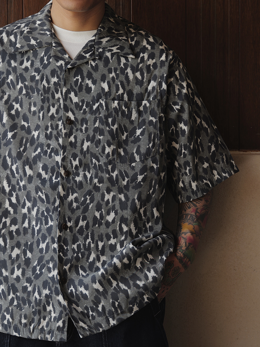 Unbent 25s/s 豹紋短袖襯衫