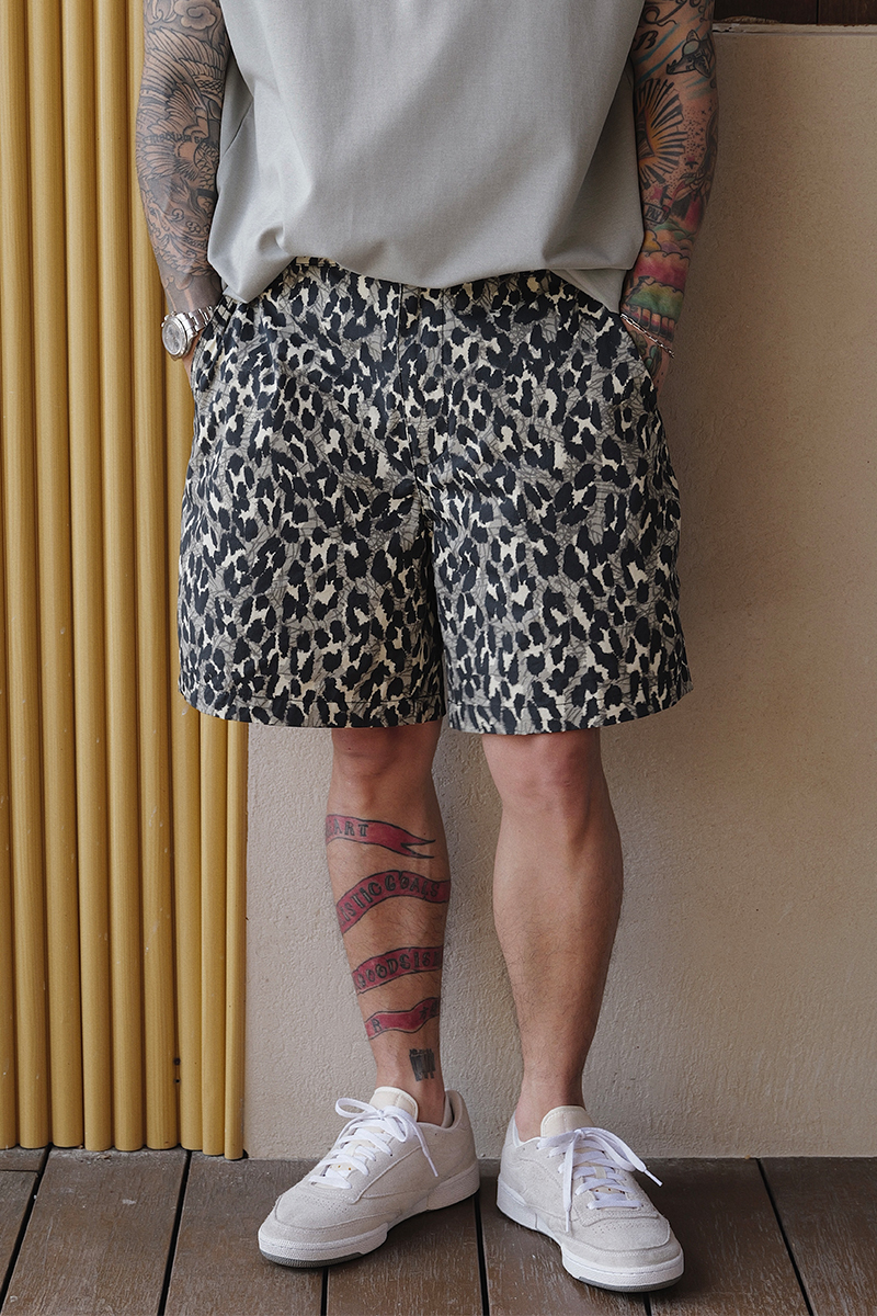 Unbent 25s/s 豹紋休閒短褲