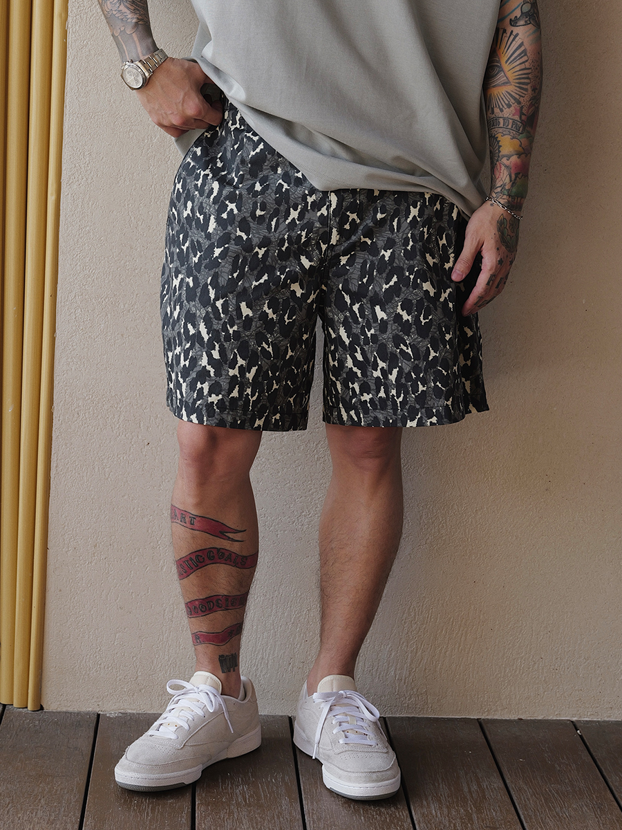 Unbent 25s/s 豹紋休閒短褲