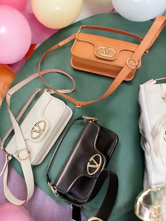 Valentino 1960 VLOGO 羊皮手袋