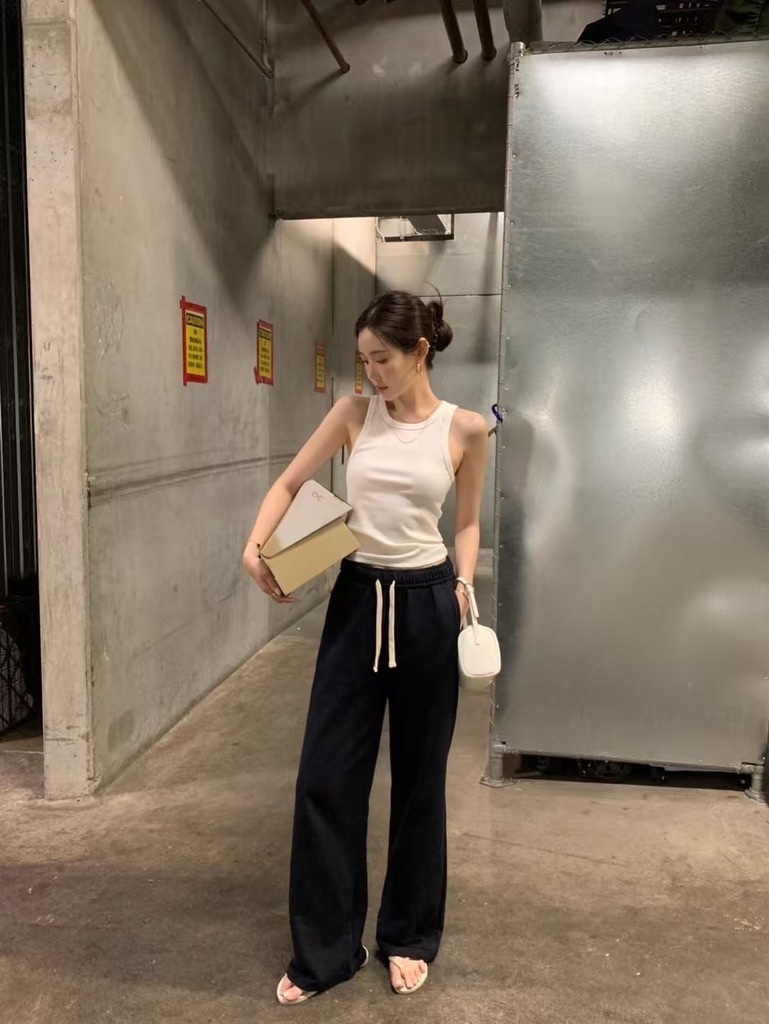 M18 簡約中線背心(白/粉/灰/黑)