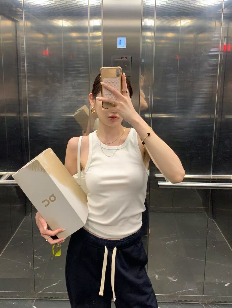 M18 簡約中線背心(白/粉/灰/黑)