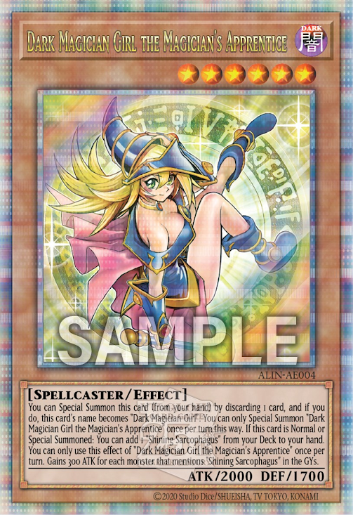 ALIN-AE004 (UR/QCSE)Dark Magician Girl the Magician's Apprentice(魔術師的弟子 黑魔導女孩)