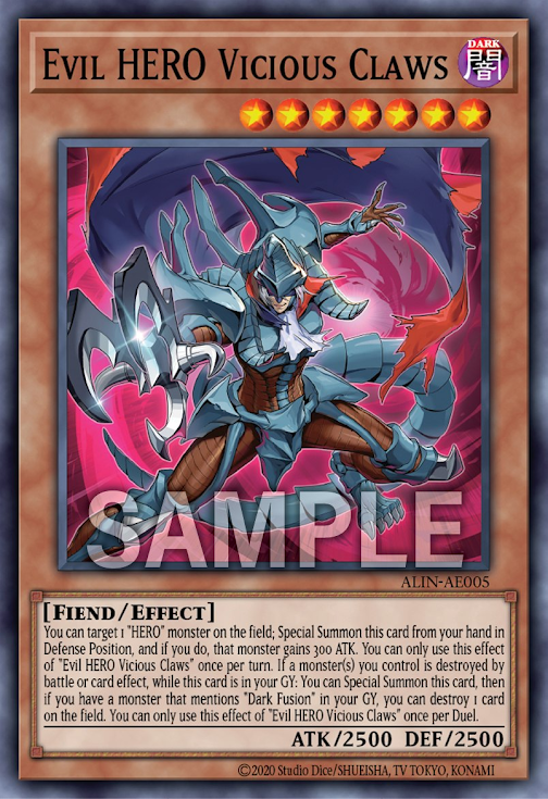 ALIN-AE005 Evil HERO Vicious Claws(E-HERO 惡意之爪)