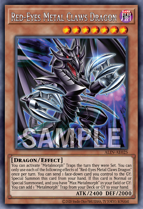 ALIN-AE025 (R)Red-Eyes Metal Claws Dragon(真紅眼鋼爪龍)