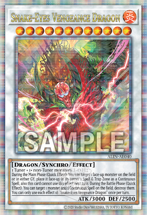 ALIN-AE040 (SR/QCSE)Snake-Eyes Vengeance Dragon(蛇眼斷罪龍)