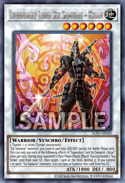 ALIN-AE042 (R)Legendary Lord Six Samurai - Kizan(真魔六武眾 鬼斬)