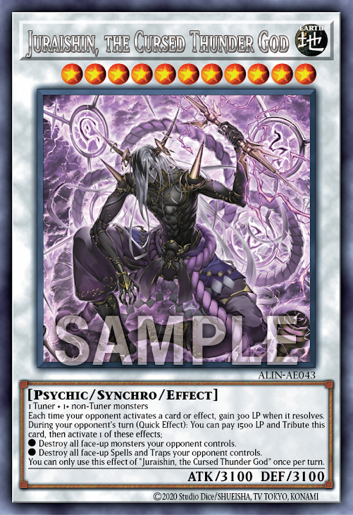 YMS - [Thẻ Bài Yugioh] - [TCG-UK] - ALIN-EN043 - Juraishin, The Cursed Thunder God Ultra Rare 1st Edition I.976244918 - Foto 3