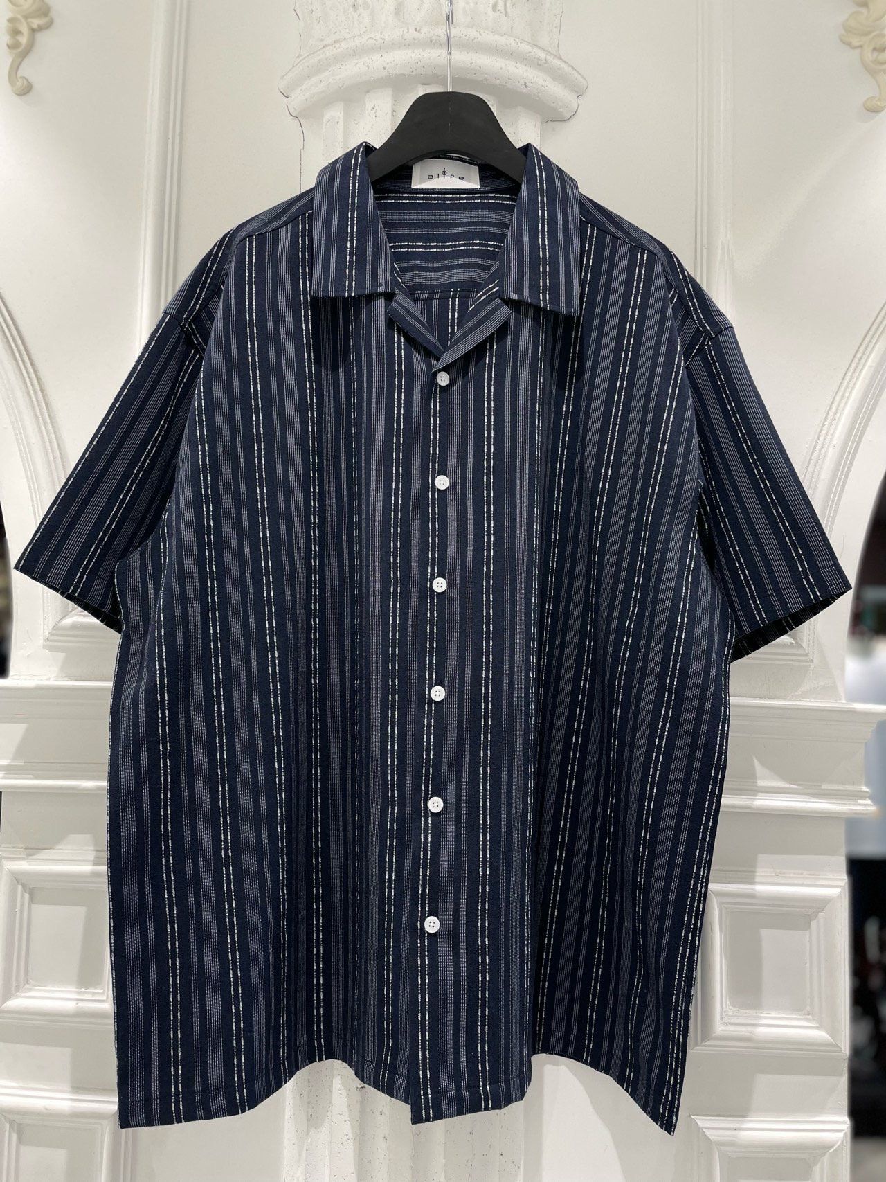 直紋短袖恤衫 alife-050T