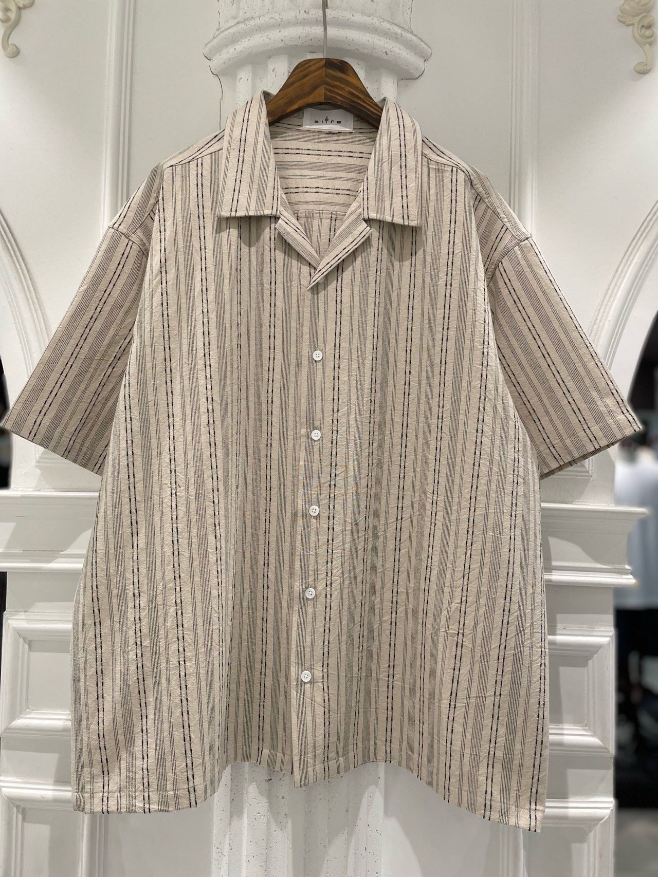 直紋短袖恤衫 alife-050T