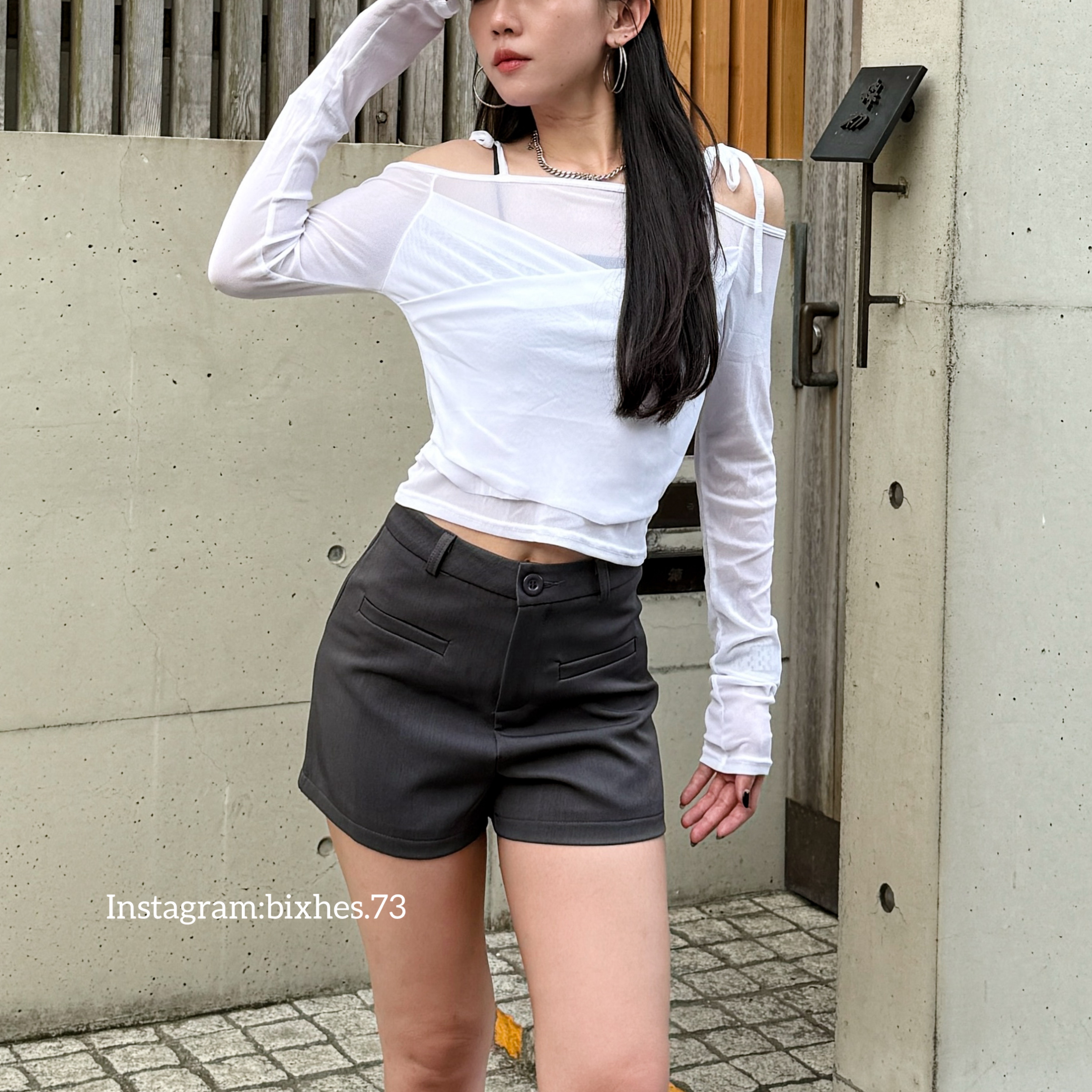 質感2色西裝短褲(E00125)