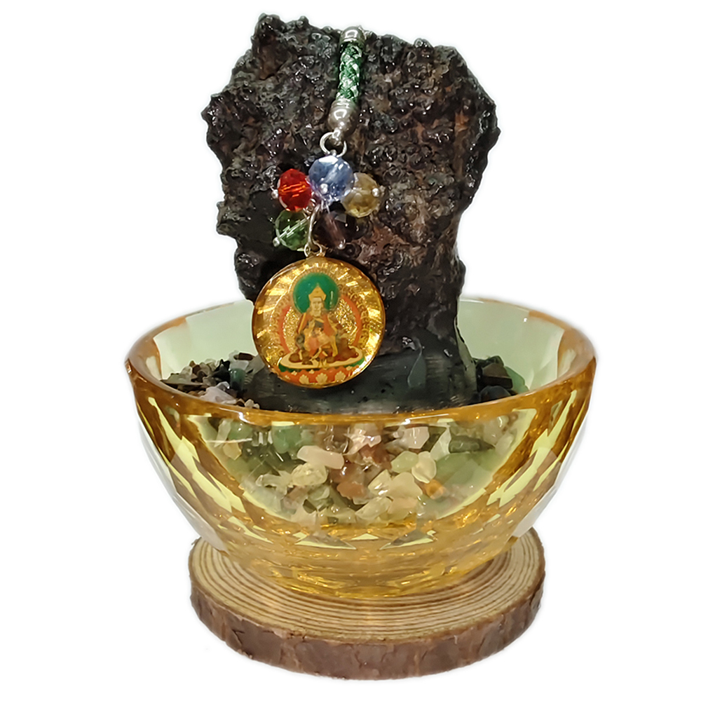 蓮花生大士&生命之鐵{流鐵}七彩鎳萊{座}【十方】137814