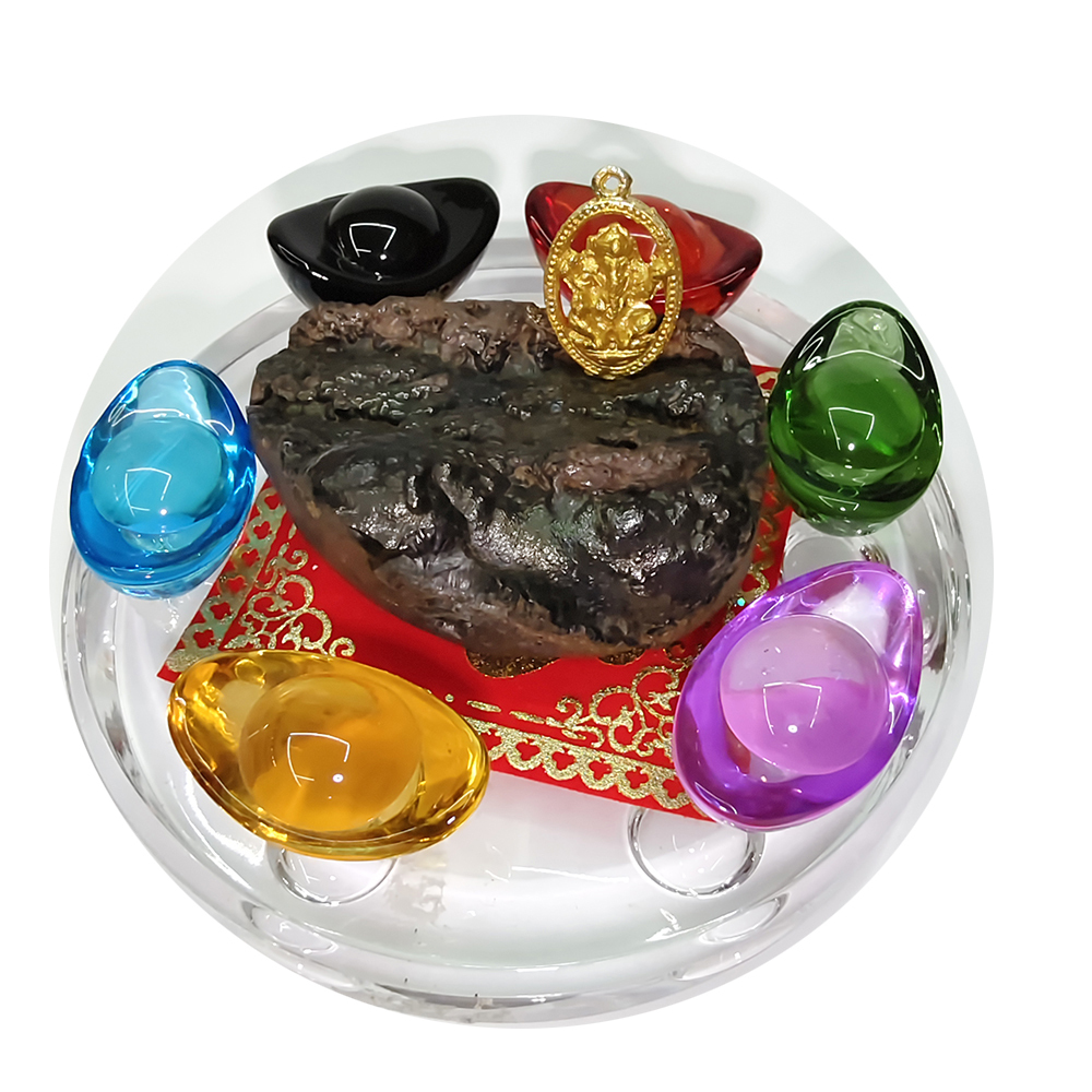 象鼻財神&生命之鐵{流鐵}七彩鎳萊&元寶聚寶盆【十方】129794