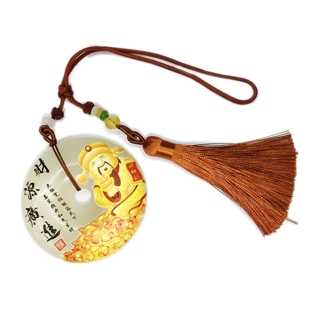 財源廣進財神土耳其白玉吉祥掛飾【十方】146882