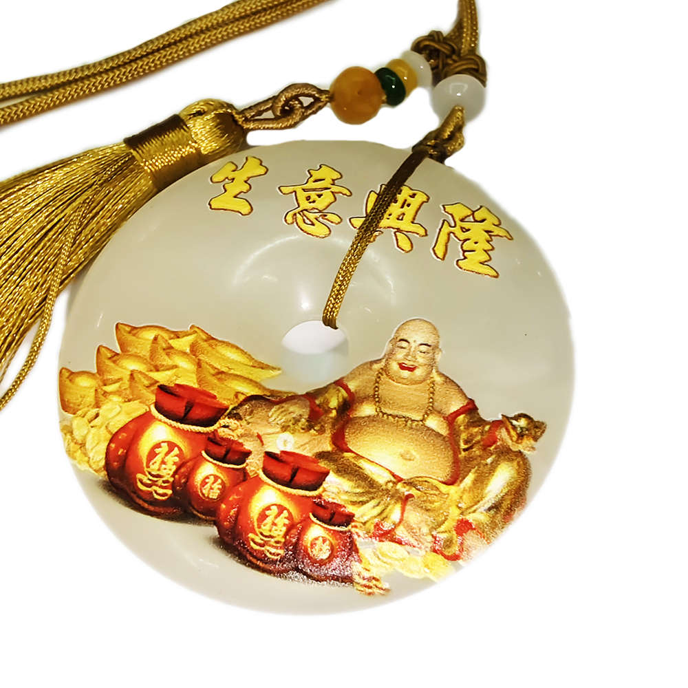 生意興隆 土耳其白玉吉祥掛飾【十方】146820