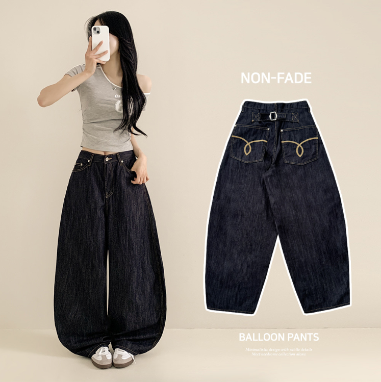 夏季預訂｜NON-FADE 扣帶寬燈籠褲