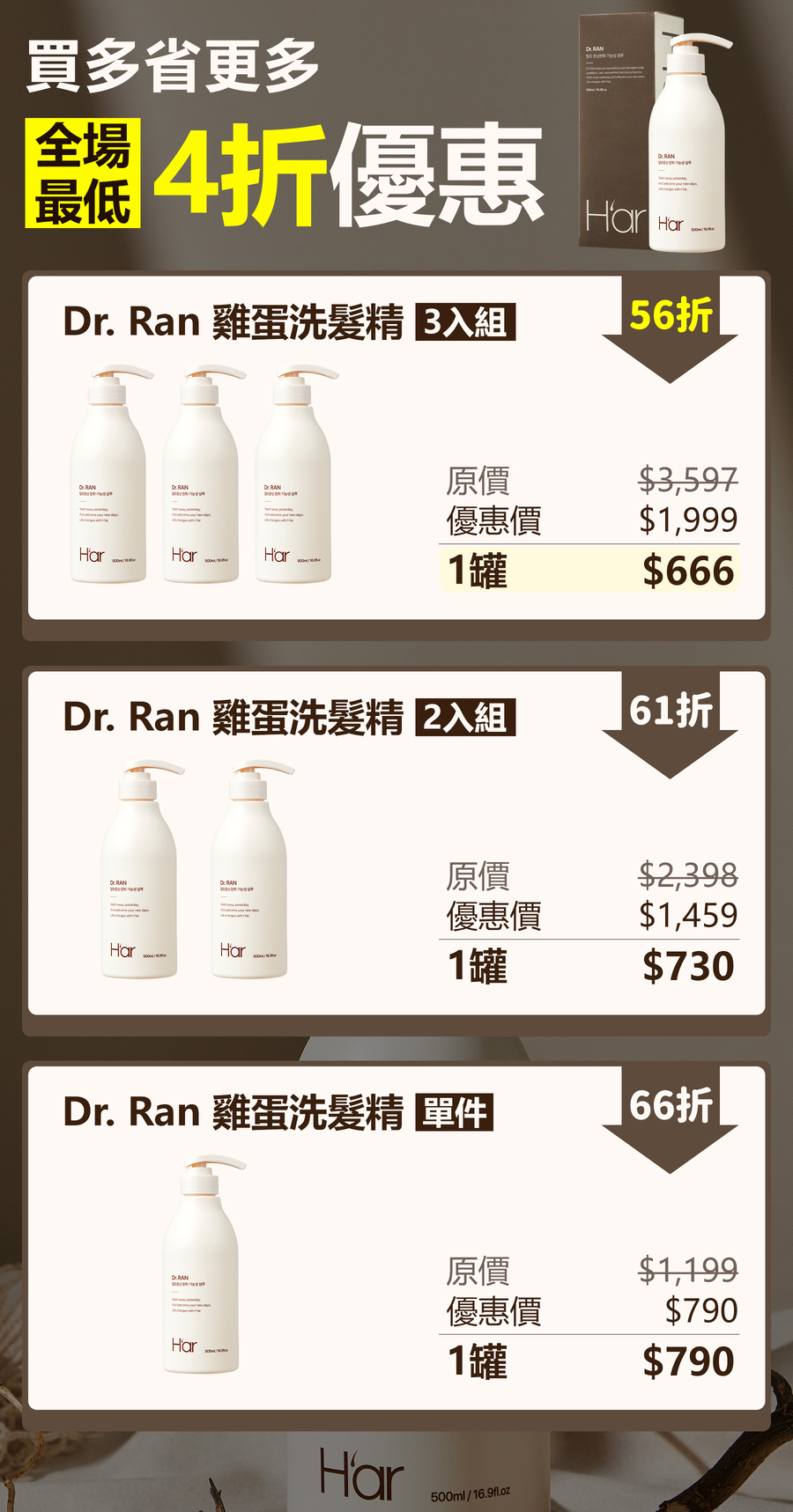 Dr.Ran 雞蛋洗髮精