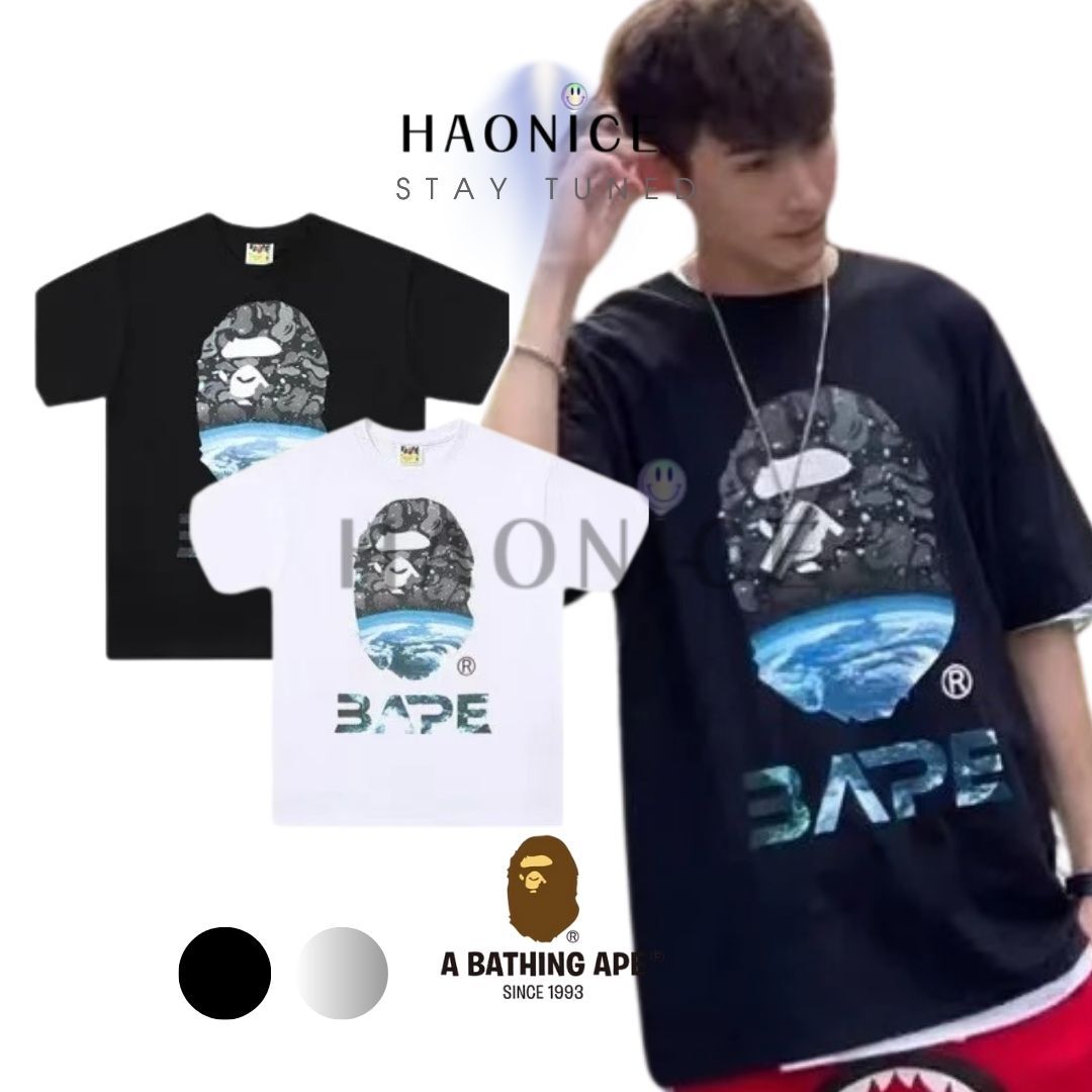 【NICE 歐美日韓代購】24SS新款🔥日系潮牌Bape🦍 宇宙領航猿 地球logo 短袖 短T