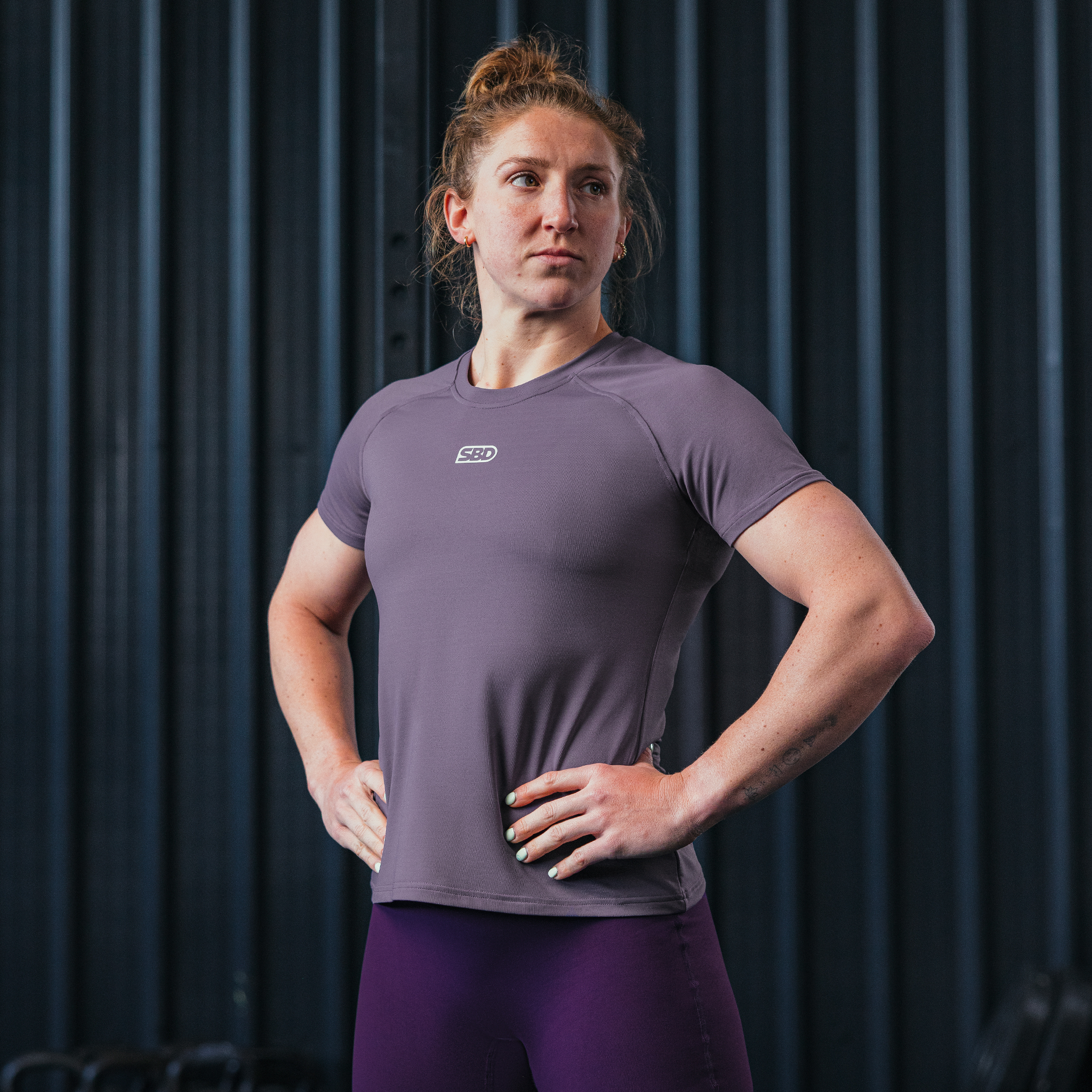 野望系 - 機能訓練T-Shirt (新生紫)