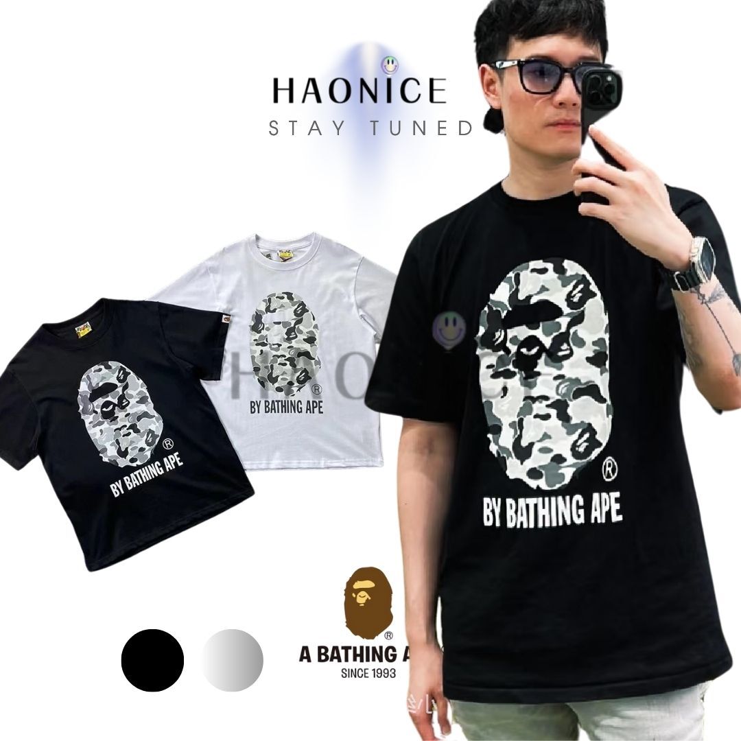 【NICE 歐美日韓代購】短袖 日本潮牌BAPE CITY CAMO APE TEE 夜光迷彩 經典字母大頭 百搭必備款