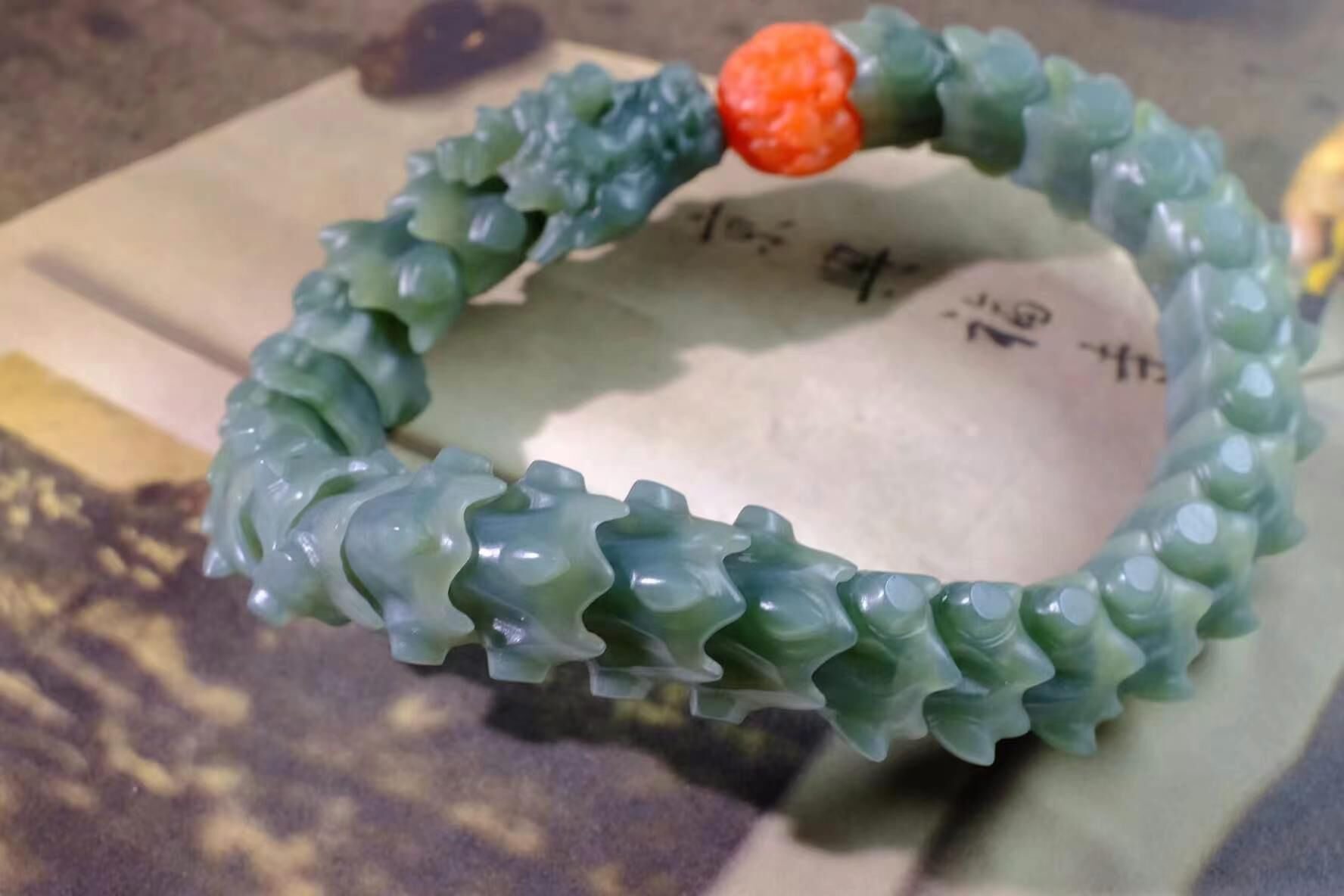 42476 和田玉藍調手串