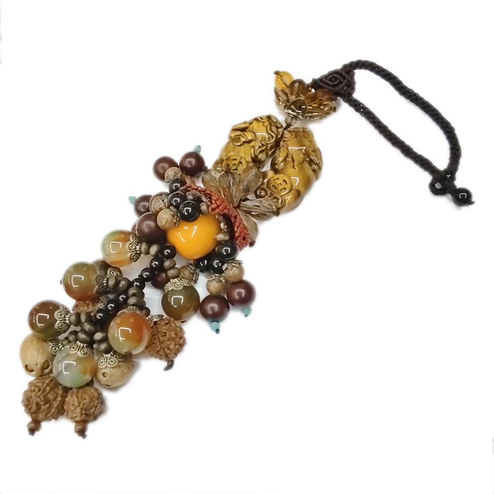 招財貔貅{虎眼石}開運吉祥掛飾【十方】132127