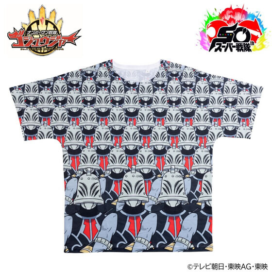 229568 Pbandai 預訂 2025/6月 ナンバーワン戦隊ゴジュウジャー×K-SuKe　アーイー　フルパネルTシャツ