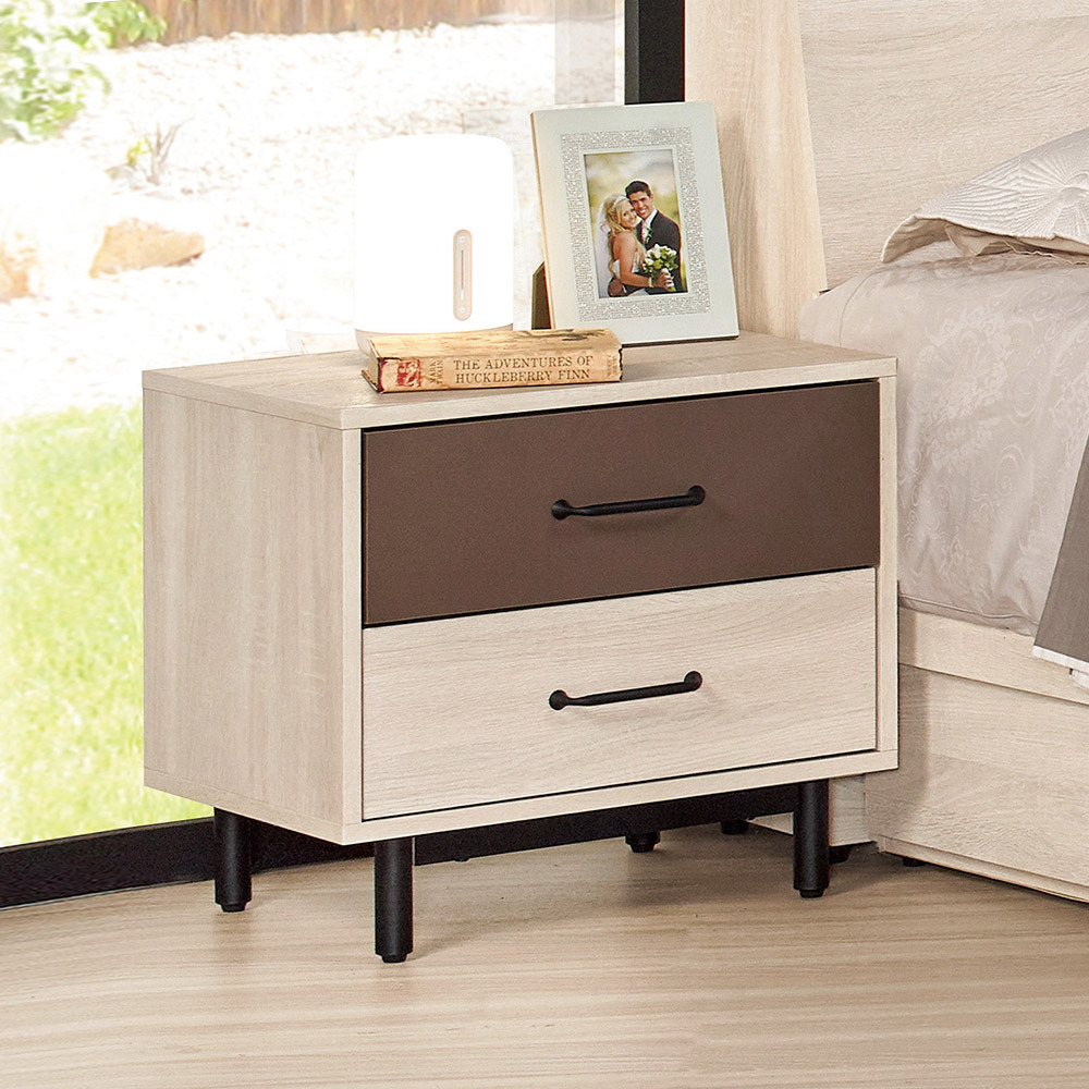 比恩1.8尺床頭櫃/二抽收納櫃/置物櫃