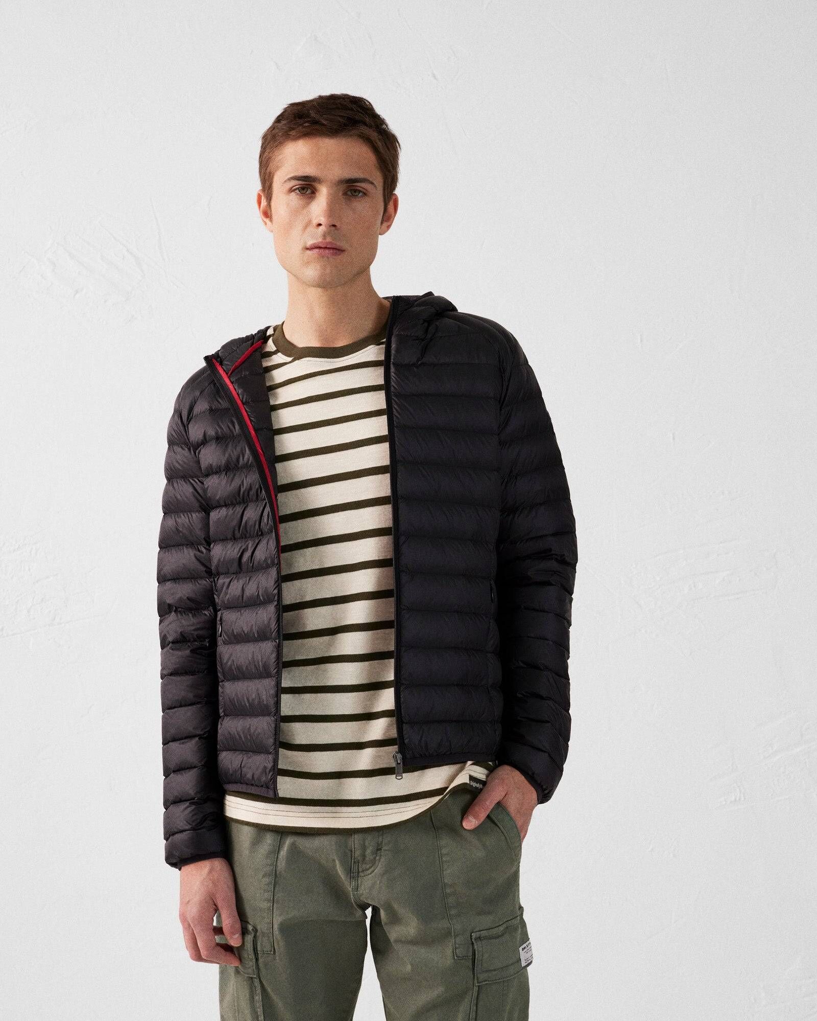 【JOTT】NIC基本款連帽羽絨外套(黑)