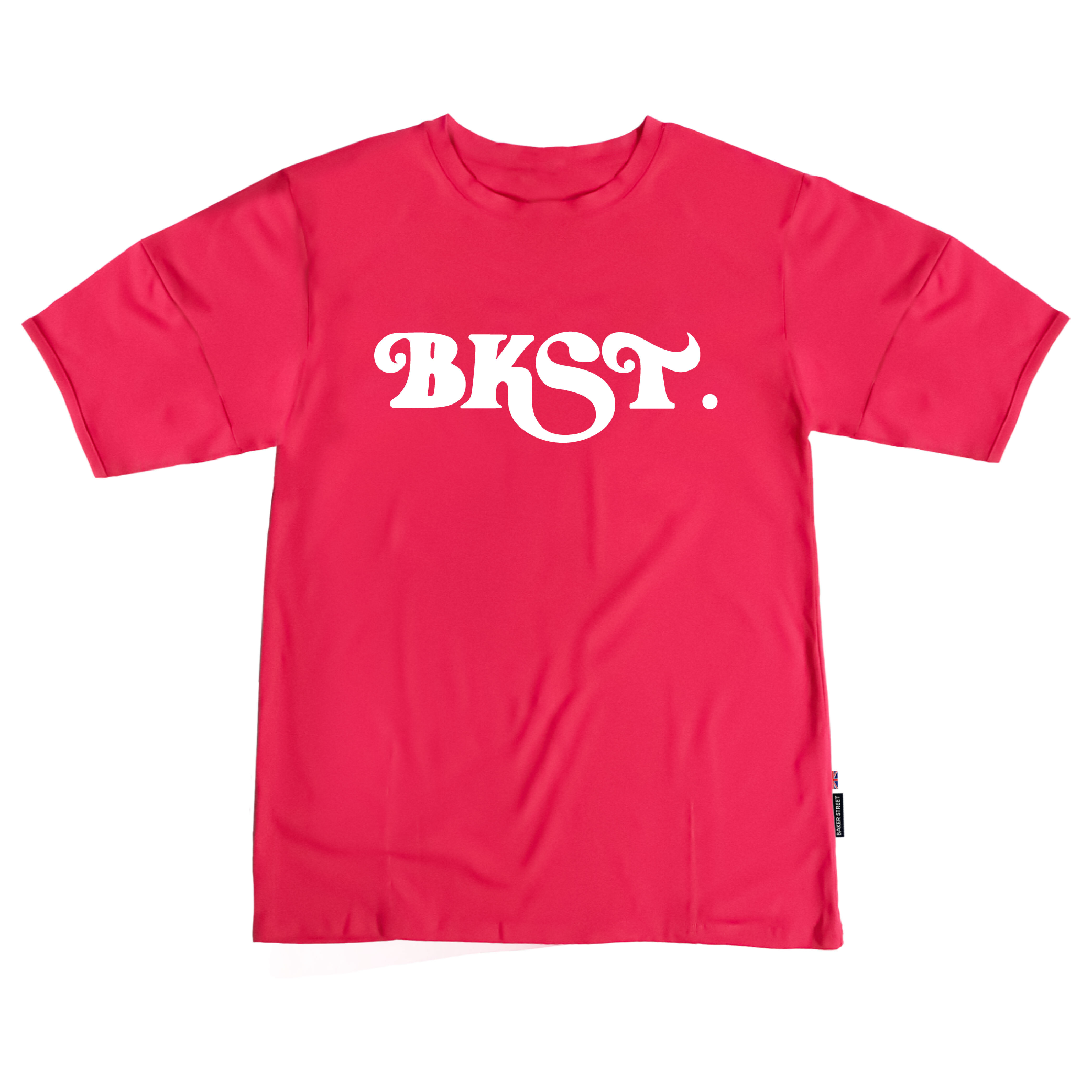 立體英文字背後大印花長版T恤