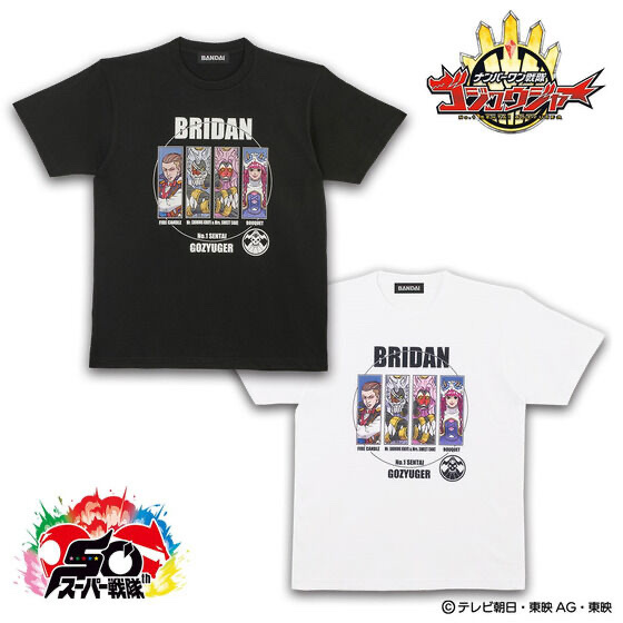 236791 Pbandai 預訂 2025/11月 ナンバーワン戦隊ゴジュウジャー×K-SuKe　ブライダンTシャツ　スクエア柄