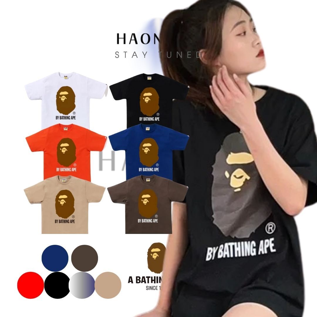 【HAO NICE 】香港經銷商🇭🇰100%日本🇯🇵正品 日本潮流BAPE 經典大猿人頭 素色經典款 百搭必備爆款🔥XX223