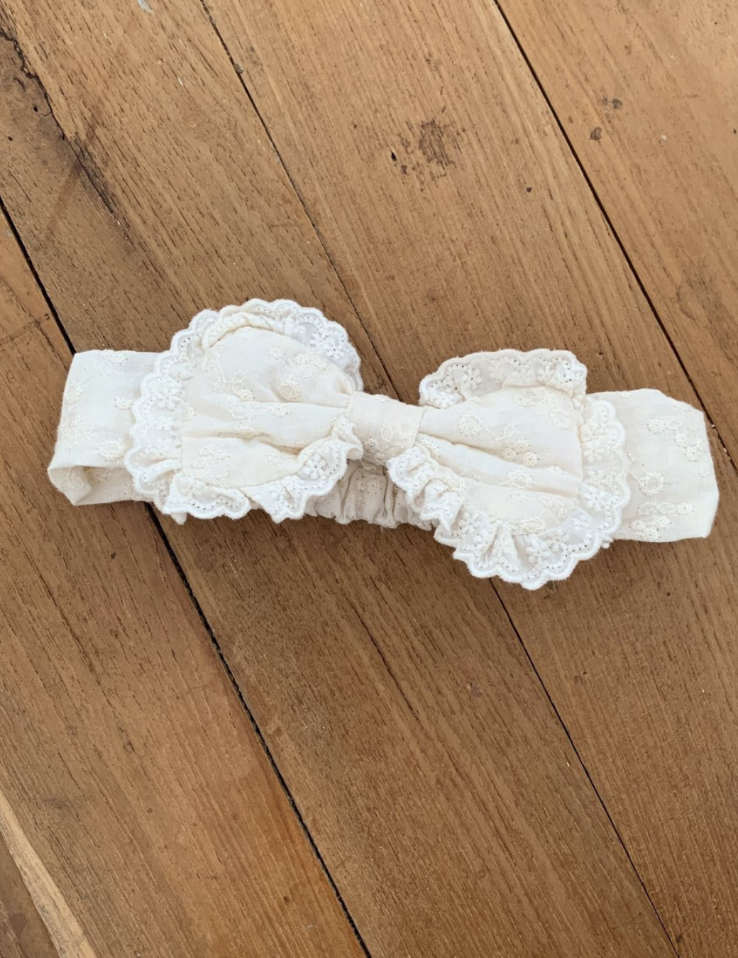 蕾絲立體蝴蝶結髮帶（2色）