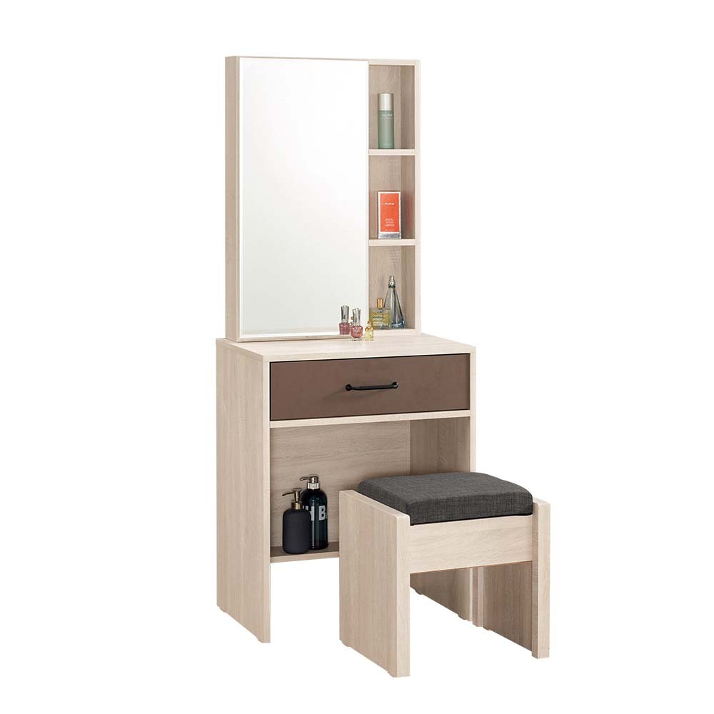 比恩2尺化妝桌/鏡台/梳妝台(贈化妝椅)