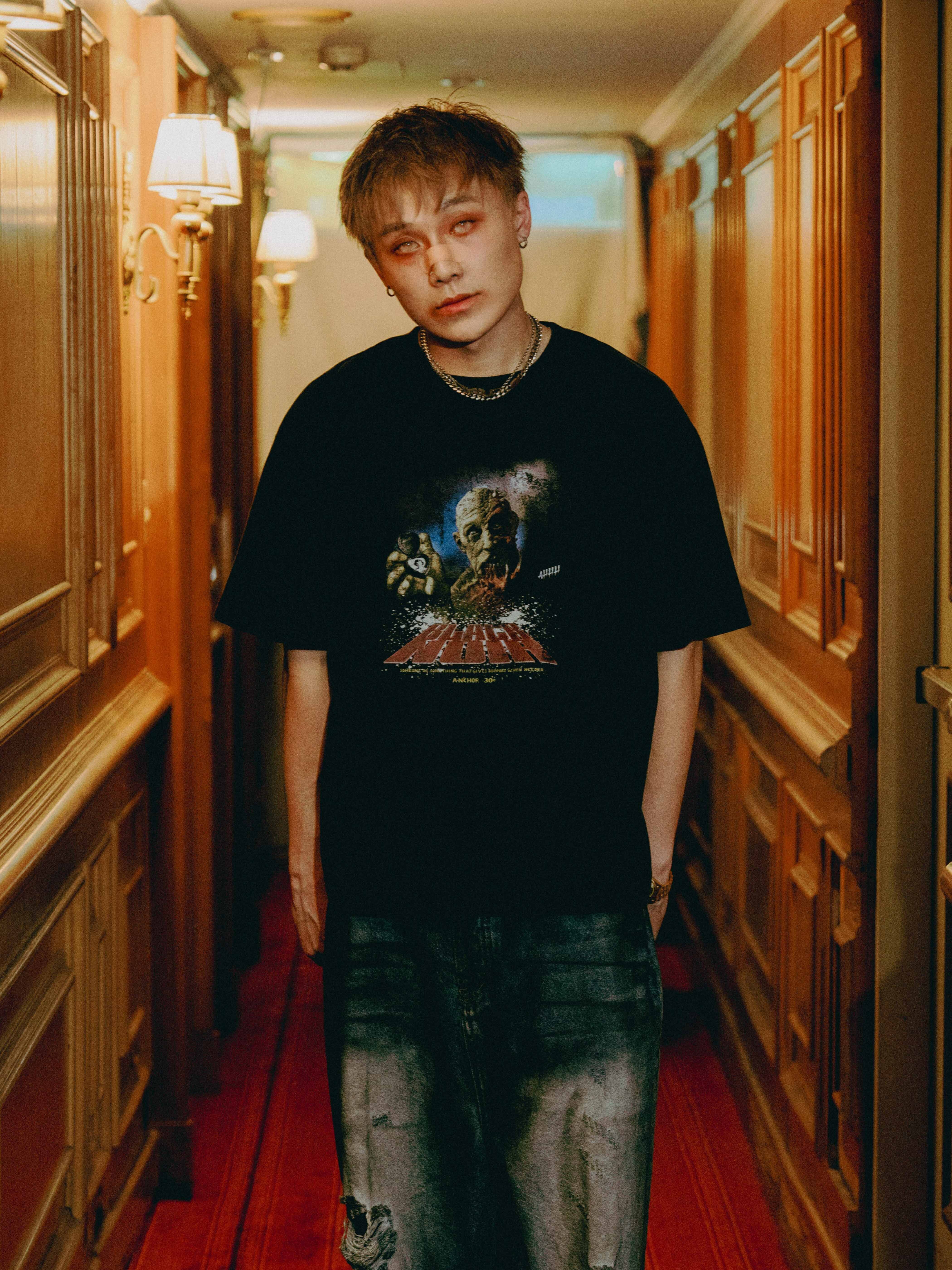 ACR A-32 B級黑色電影系列 斑駁感 美式 驚悚 短袖 短T