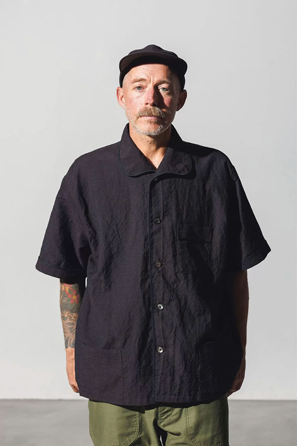 FUJITO - 短袖襯衫 - 深海軍藍