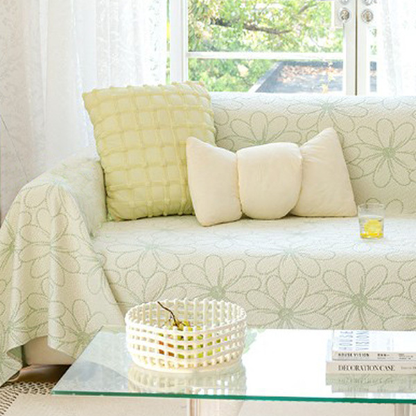 涼感文青花朵沙發布