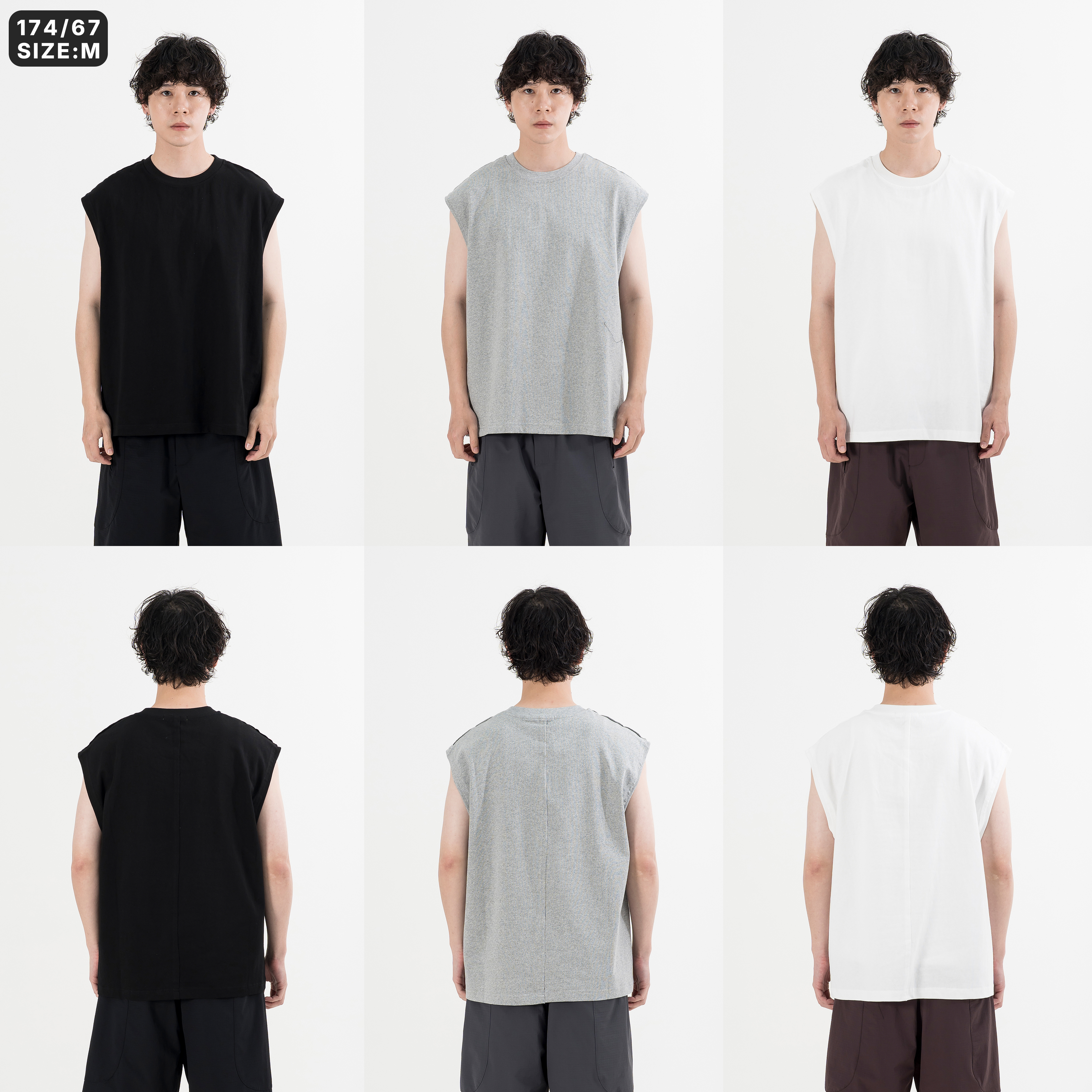 Cotton Linen Wide Cut Tank 棉麻 外搭 背心 [O-T329]