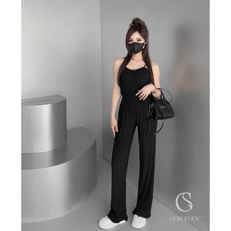 G9611 現貨「Holiday' 輕氧不貼腿波紋直腿褲」