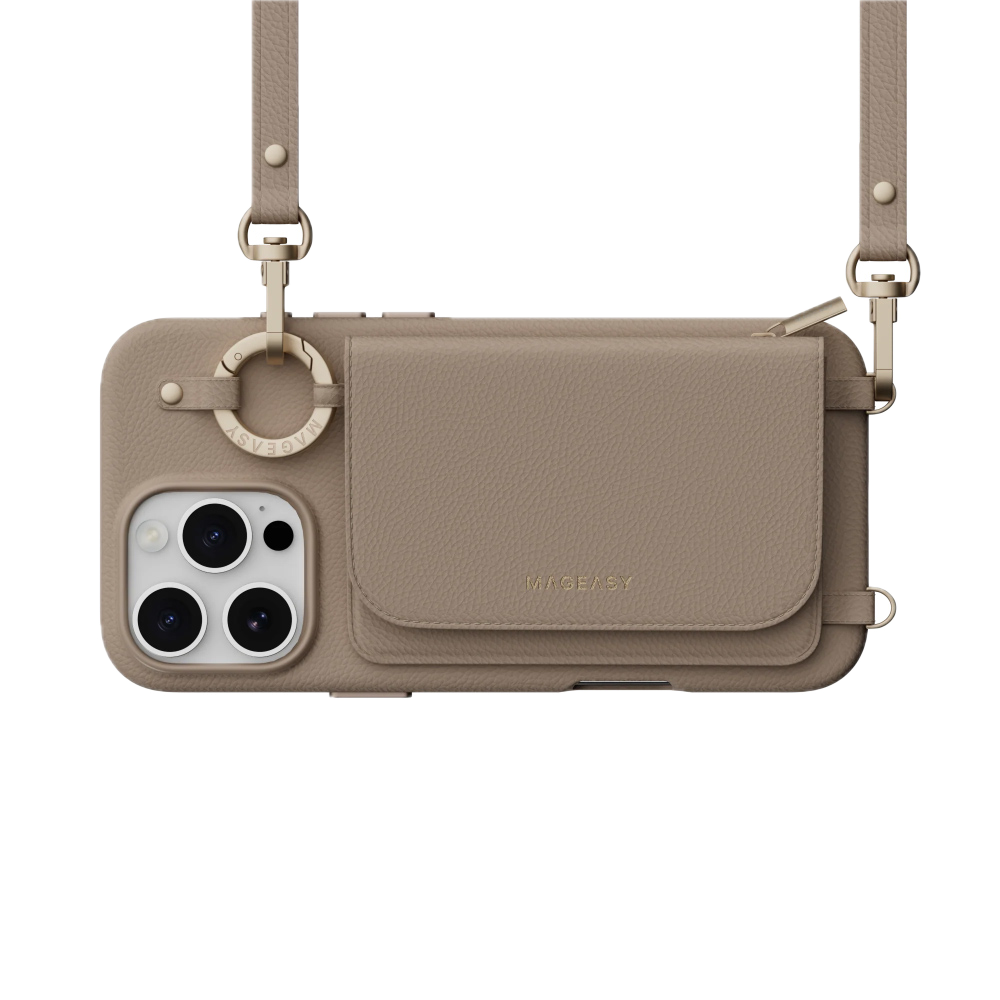 【MagEasy】IPhone 16 系列 Pouch M 錢包掛繩支架磁吸手機殼