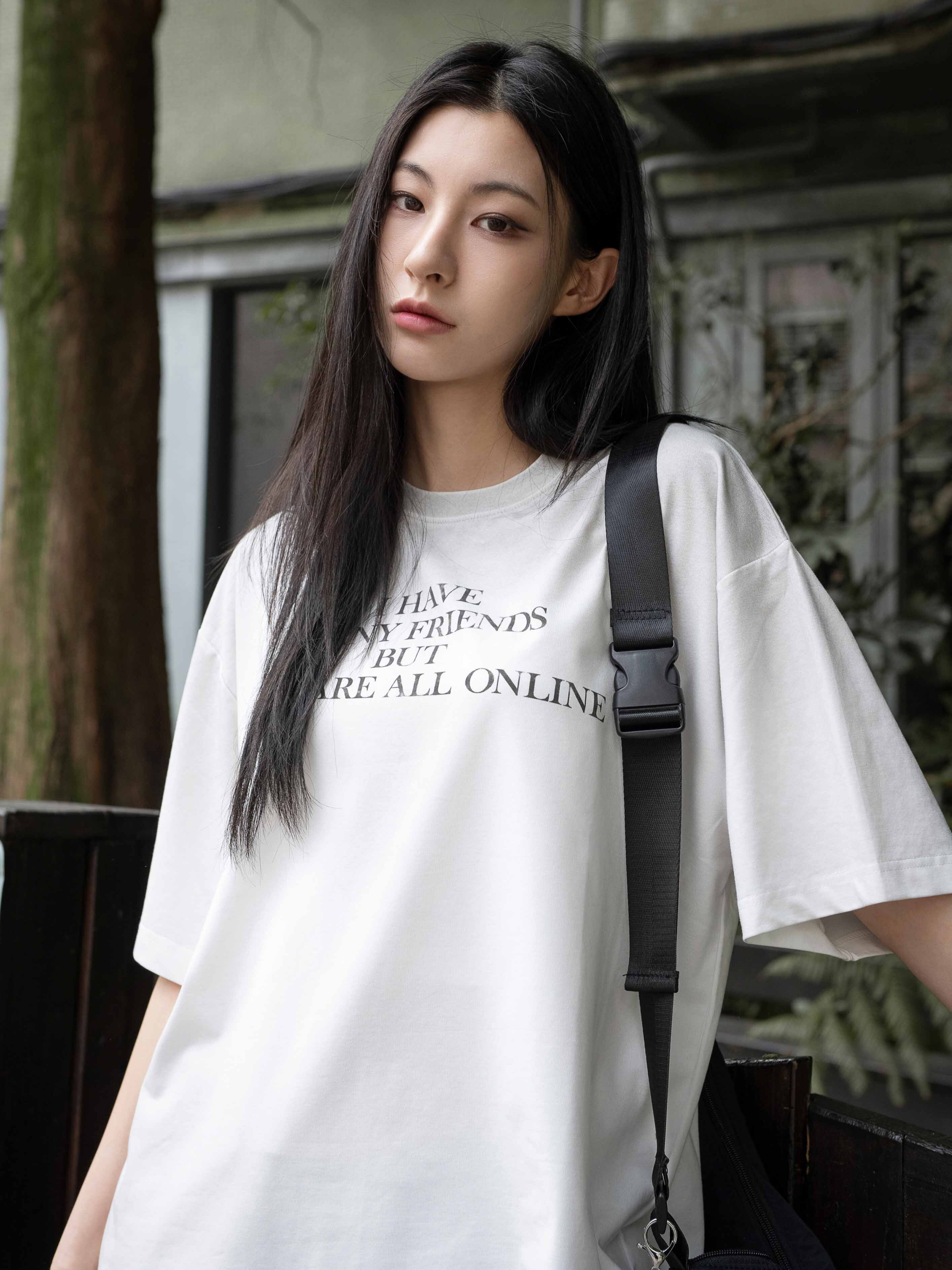 SIMON MADE TS-2510-01 MANIFESTO 復古 擦髒 標語 短T