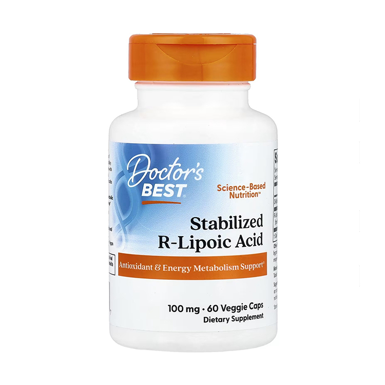 Doctor's Best, Best Stabilized R-Lipoic Acid, 100 mg, 60 Veggie Caps