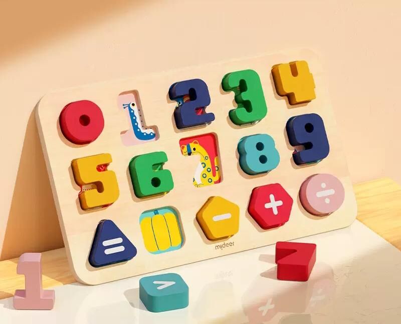 Mideer益智玩具系列《數字認知磁力拼板》