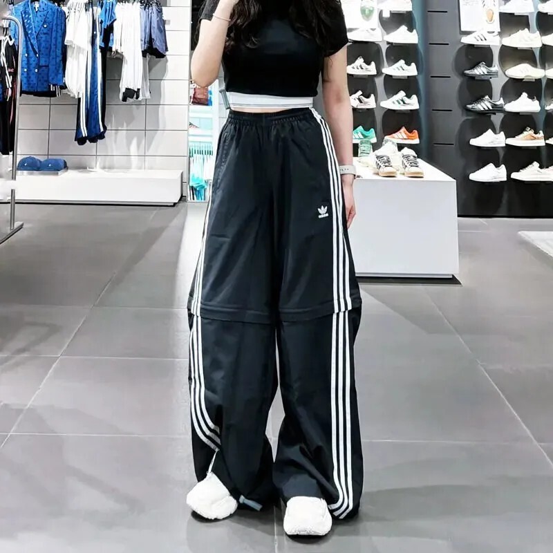 "代購" ADIDAS ADILENIUM OVERSIZED 兩穿 寬鬆 闊腿 復古長褲