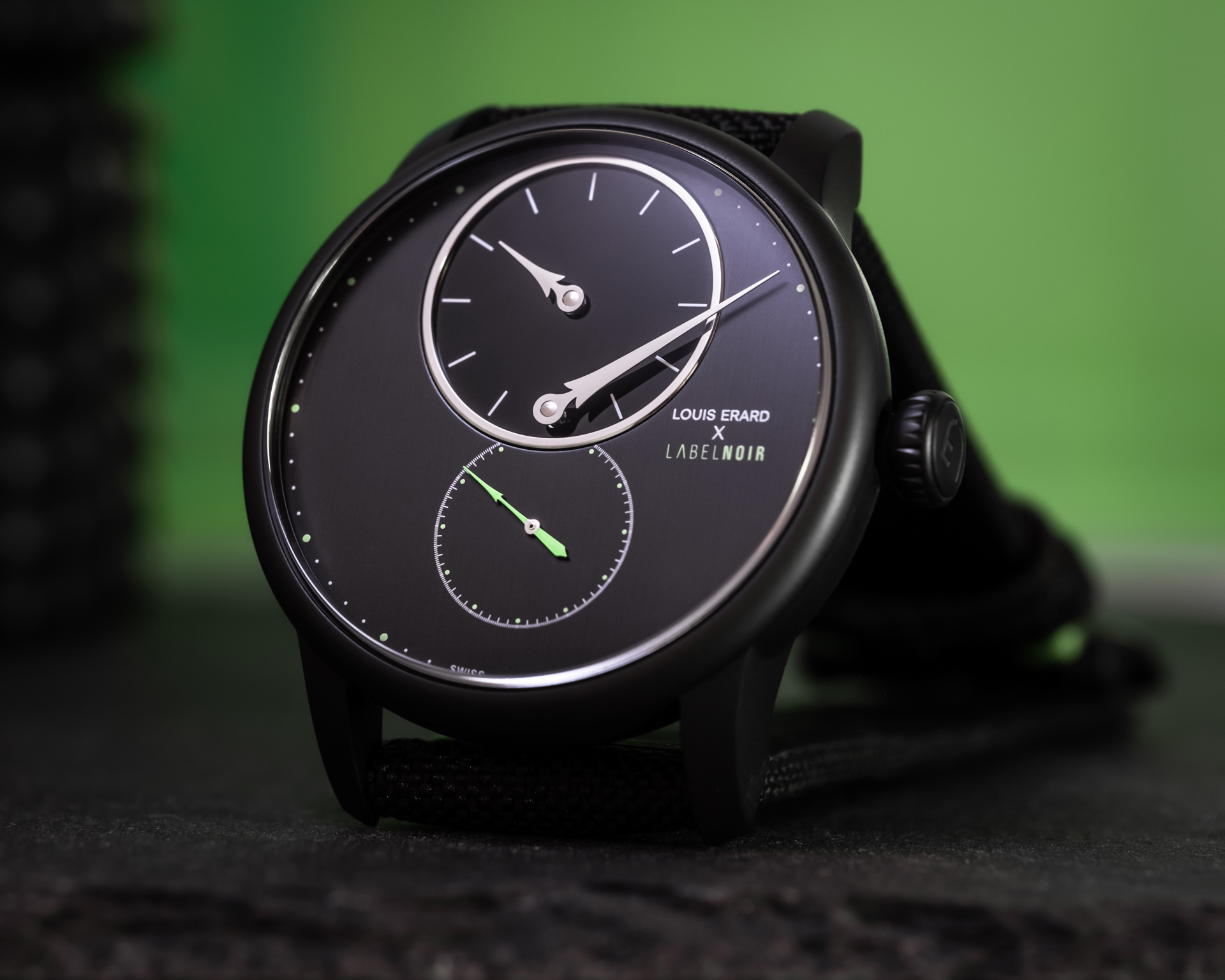Le Régulateur Louis Erard x Label Noir