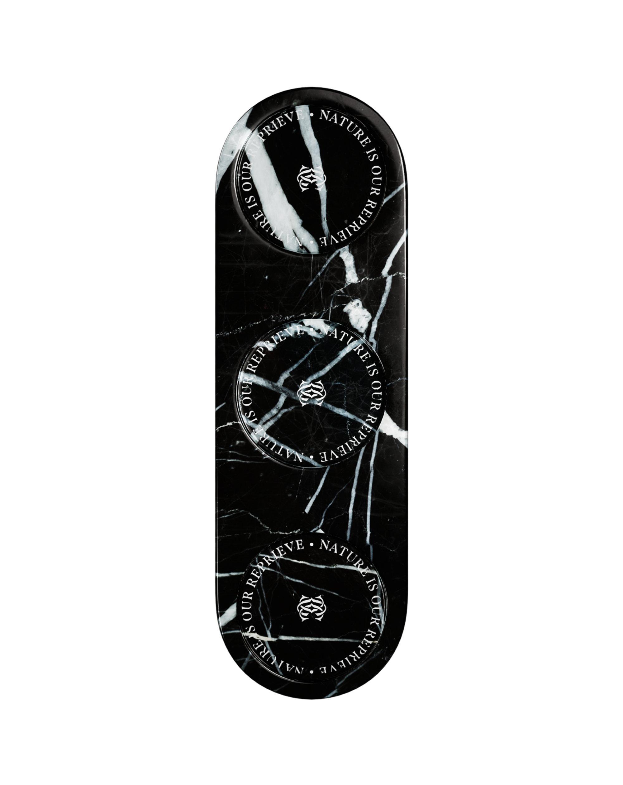 Commune  大理石石托 三瓶式 (黑)